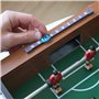 Mini Babyfoot de Table FISHTEC Équipement Complet en Bois - Enfants Adulte - Jeu de Table Soccer - Baby-Foot - 48,5 x 30.5 x 9 c