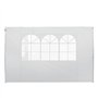 Outsunny Parois latérales de Rechange Barnum tonnelle 3 x 3 ou 3 x 6 m 2 pièces 2 Grandes fenêtres Blanc