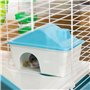 PawHut Cage pour rongeurs et Hamsters 3 Niveaux avec Tunnel, Bouteille d'eau, Roues, Maison, échelle dim. 59L x 36l x 47H cm