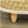 PawHut Panier Rond Chien lit pour Chien canapé pour Animaux sur Pieds Style Cosy Chic Grand Confort Coussin Moelleux intégré Ø 4