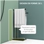 HOMCOM Porte-Serviettes sur Pied en Acier sèche Serviette sur Pieds avec 2 Barres Support pour Serviette 35,5l x 20P x 78H cm - 