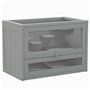 PawHut Cage pour Hamsters Souris Petits rongeurs Multi-équipements Rampe Plateformes Toit ouvrant grillagé Porte Gris