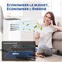 HOMCOM Climatiseur mobile 7000 BTU/H 2,1KW climatiseur portable 3 en 1 refroidissement, ventilateur, déshumidificateur, mode vei