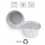 Miamex Lot de 100 Godets/Moules de Cuisson en Aluminium individuel pour Cupcakes, Crèmes aux œufs, Muffins, Tartelettes - 150 ml