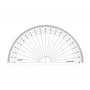 GRAPHOPLEX Rapporteur 1/2 cercle 16cm grades Transparent