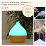 Zen’Arôme Diffuseur Huile Essentielle Leo – Diffuseur Ultrasonique Aromathérapie à Froid – Diffuseur Électrique pour Parfum Mais