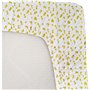 Drap housse Jersey enfant imprimé savane Jaune 70x140 cm