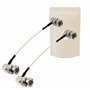 2X Cable 3G SDI 10Cm Angle Coude 90° 90 degrès RG179 Supporte HD-SDI 3G SDI 4K 8K 75 Ohm