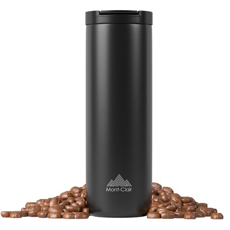 Mont-Clair Thermos Café 550ml - Mug Thermos Isotherme - 100% Étanche - Chaud pendant 12 heures - Tasse Isotherme - Conçu en Acie