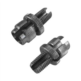 cyclingcolors 2x Vis creuse fendue de réglage M8 avec molette commande ajusteur tension câble gaine poignée frein embrayage scoo