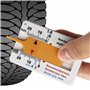 cyclingcolors Jauge de Profondeur Pneu 0-20mm Outil de Mesure Contrôle Bande Roulement Lecture Facile Voiture Moto Van SUV Camio