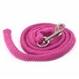 Hobby Horse Ensemble d'accessoires Licol moumoute Rose avec Longe et Bonnet Anti-Insectes Rose pour activité de Hobby Horsing.