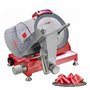 Trancheuse à Jambon Premium 250 mm – Épaisseur Réglable 0 à 15 mm – Design Rouge Élégant – Haute Performance et Finitions Supéri