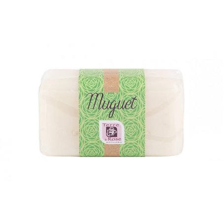 TERRE DE ROSE - Savon muguet 150g - produits artisanaux français - made in France - cosmétiques naturelles - 100% d'origine végé