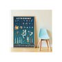 Poppik DIS020 - Astronomie - Découverte - 7 Ans et Plus - Kit Poster éducatif pour Enfants - 100 x 70 cm