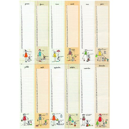 Le Labo Calendrier Anniversaires Poster - Calendrier perpétuel Filf
