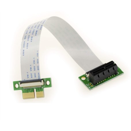 KALEA-INFORMATIQUE Nappe d'extension PCI Express de Type Riser. Connecteurs PCIe x1 et nappes Souples de Type FPC 15cm ou 25cm