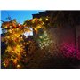 Guirlande Lumineuse Intérieure et Extérieure 120 LED Rouge et Blanc Chaud Longueur de 9m50 Indice IP44 Terrasse Jardin Déco Sapi