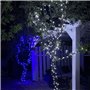 Guirlande lumineuse extérieure de Noël 14m clignotante 180 LED blanc pur