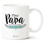 Manahia Mug Cadeau Papa Tasse Personnalisée - Merci papa de toujours être là pour moi - Avec Boite Kraft - 330 mL