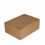 JECO - Lot de 100 boîtes postales d'expédition brunes format 200 x 140 x 75mm en carton, simple cannelure, emballage colis marro
