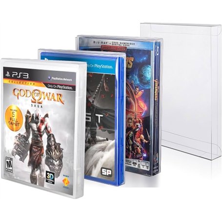 Link-e : 20 X Boitier de Protection en Plastique Compatible avec Boite de Jeu sur Console SONY Playstation 3 et 4 (PS3