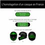 Wraplab - Kit 8 Stickers Bandes Réfléchissantes pour Casque Moto - Homologués France - Haute Visibilité Nuit - Made in France
