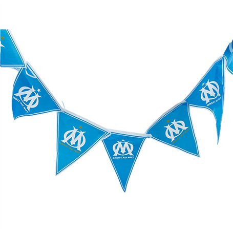 Guirlande fanions Om - Collection Officielle Olympique de Marseille - Taille 2