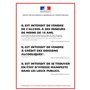 Affichage obligatoire pour les débits de boissons de vente à emporter - format portrait - Affichage format A4 plastifié