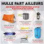 WONCROW ® Kit de Survie Militaire Complet XXL - Trousse de Secours Randonnée + Couverture de Survie + Allume Feu Sac Tactique Ma