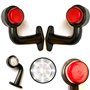 Formplas Lot de 2 feux de position LED pour camion et remorque 12 V 24 V E20 - Longueur 150 mm - Hauteur 160 mm - Épaisseur 65 m