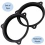 AERZETIX - C11598 - Lot de 2 Adaptateurs/Supports pour Haut-parleurs de Voiture Ø165 mm - côté de Montage portière Avant/arrière