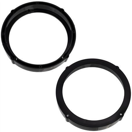 AERZETIX - C11626 - Lot de 2 Adaptateurs/Supports pour Haut-parleurs de Voiture Ø165 mm - côté de Montage portière Avant/arrière