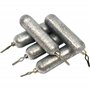 PRO FILSTAR Drop Shot Lot de 5 plombs de pêche 12 g – Dropshot – Lot de poids avec émerillons – Poids de pêche – Têtes plombées 