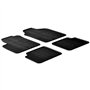Gledring Set tapis de caoutchouc compatible avec Fiat 500 2007-2012 (T profil 4-pièces)