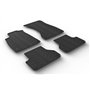 Gledring Set tapis de caoutchouc compatible avec Audi A4 11/2015- (T profil 4-pièces + clips de montage)