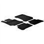 Set tapis de caoutchouc compatible avec Mercedes Classe-E W212 2009-2013 (G profil 4-pièces + clips de montage)