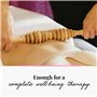 Tuuli Accessories Anti Cellulite Masseur Rouleau de Massage Appareil Maderothérapie Bois 40 cm