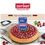 Zenker 6522 Plat à tarte renversée 30 cm, plat à tarte, moule à tarte, Acier, Noir, 30 x 30 x 3 cm