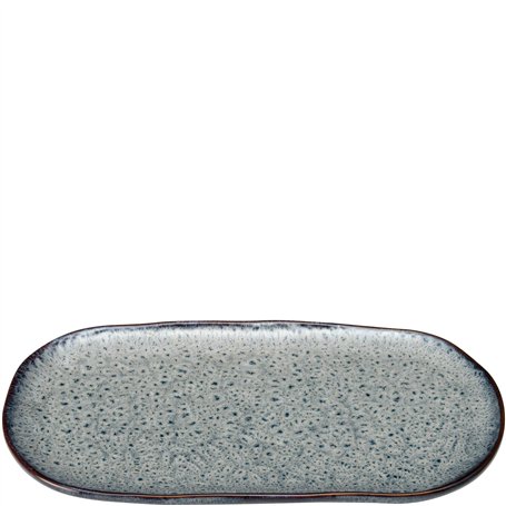 Leonardo Matera 022846 Grand plat de service en céramique - Assiette carrée pour servir apéro