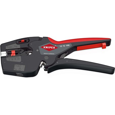 Knipex NexStrip Outil multifonction pour électriciens avec gaines en plastique antidérapantes 190 mm 12 72 190