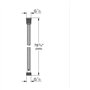 Flexible de douche - GROHE - VitalioFlex Metal - 2 m - Chromé - Résistant aux pliures