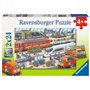 Ravensburger - 09191 1 - Puzzle - Tumulte À La Gare - 2 x 24 Pièces
