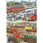 Ravensburger - 09191 1 - Puzzle - Tumulte À La Gare - 2 x 24 Pièces