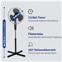 Clatronic Ventilateur sur pied Fan | silencieux | diamètre 40 cm | oscillation/rotation | hauteur et angle d'inclinaison réglabl