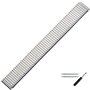 MARBURGER Bracelet de montre 18 mm en acier inoxydable argenté XL - Kit de montage sur outils 86601300020