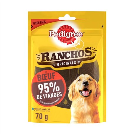 Pedigree Ranchos Originals – Récompenses riches en viande pour chien – Friandises au poulet – Tendres et savoureuses – 7 sachets