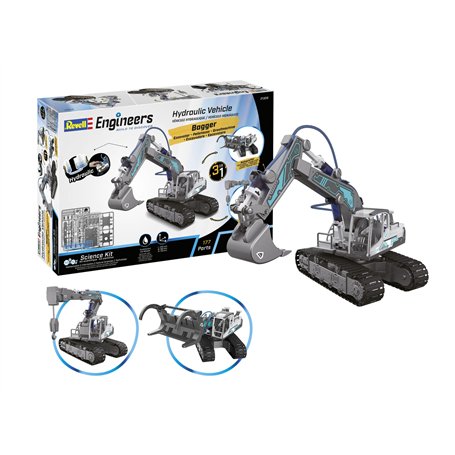 Revell Kit de Pelleteuse 3 en 1 I Excavatrice hydraulique