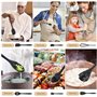 Hippodance Ustensiles de Cuisine Silicone Set,10pcs Set spatule en Silicone de qualité Alimentaire,Batterie de Cuisine antiadhés