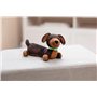 NICI Doudou en Peluche Teckel 20 cm Marron - Peluche Douce, Mignonne Peluche à câliner, pour Jouer, pour Enfants et Adultes, Une